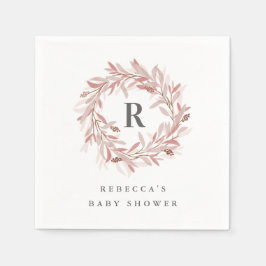 Guardanapo De Papel Coroa de Monograma Baby Shower