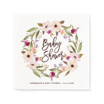 Coroa Floral Boêmia Aquarela Chá de Bebê