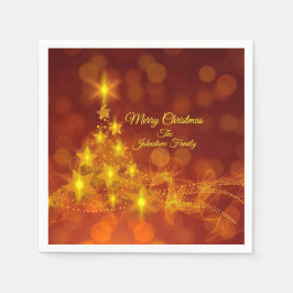 Guardanapo De Papel Correspondência Definir Estrelas Douradas Nome Coc