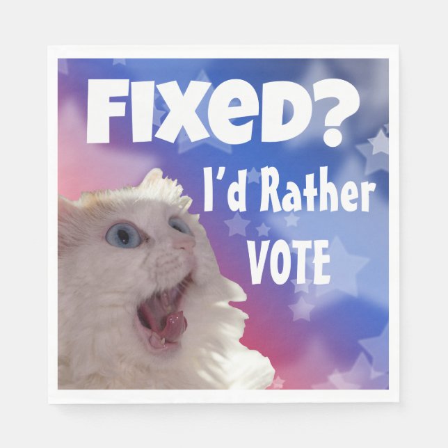 Guardanapo De Papel Correto? Eu Preferencialmente Voto (Frente)