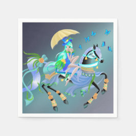 Guardanapo De Papel Corrida de Cavalo Encantada