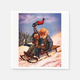 Guardanapo De Papel Corrida de Natal com Beer Wilhelm Larsen