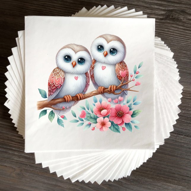 Guardanapo De Papel Coruja Boho Rústico Casamento Floresta (Criador carregado)