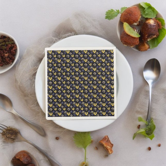 Guardanapo De Papel Coruja Escura (dinner napkin)