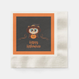 Guardanapo De Papel Coruja/Queda/Outono/Halloween/abóbora