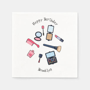 Guardanapo De Papel Cosméticos / ilustração de desenho animado