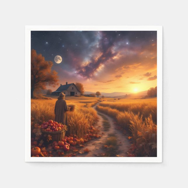 Guardanapo De Papel Cosmic Autumn Harvest Leggings Tights (Frente)