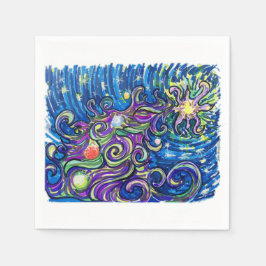 Guardanapo De Papel Cosmic Christmas Tree