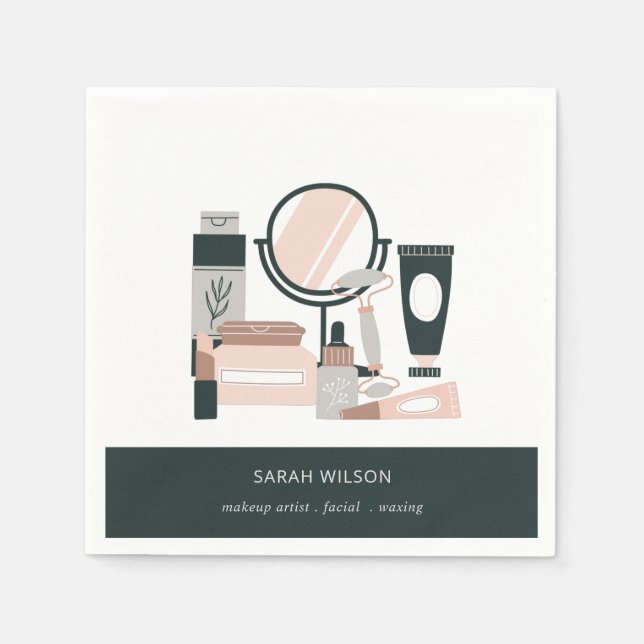 Guardanapo De Papel Cosmologista de Maquiagem de Cinzas Escamufladas E (Frente)