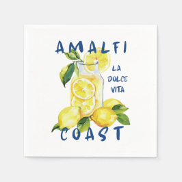 Guardanapo De Papel Costa Amalfi - La Dolce Vita Limoncello