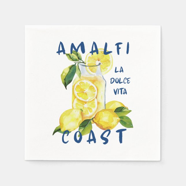 Guardanapo De Papel Costa Amalfi - La Dolce Vita Limoncello (Frente)