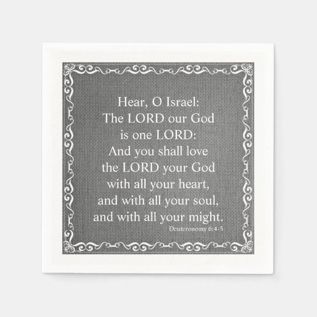 Guardanapo De Papel Cota de Escrituras de Bíblia de Testamento Antigo  (Frente)