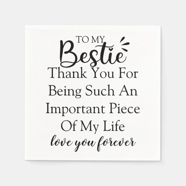 Guardanapo De Papel Cota De Presente Personalizada Para Mulheres Melho (Frente)