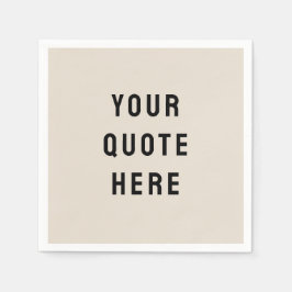 Guardanapo De Papel Cota Personalizada De Areia Personalizada Sua Cota