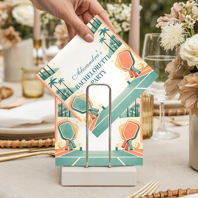 Guardanapo De Papel Country Club Pickleball Bachelorette (Criador carregado)