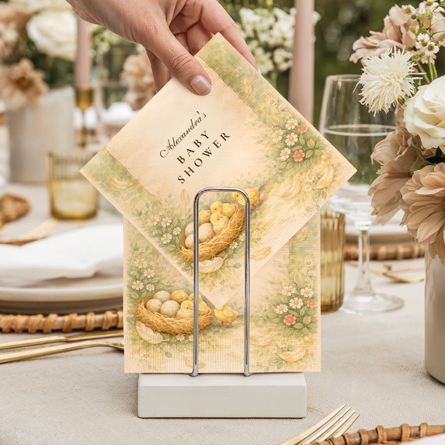 Guardanapo De Papel Country Garden Chicks Baby Shower (Criador carregado)
