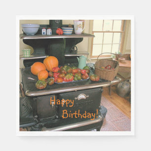 Guardanapo De Papel Country Harvest Cookstove Aniversário
