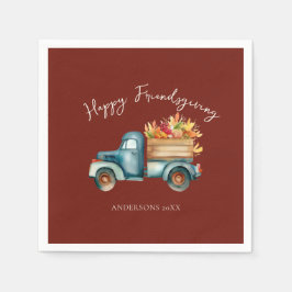 Guardanapo De Papel Country Truck Friendsgiving 