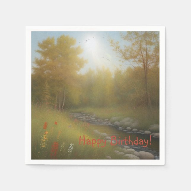 Guardanapo De Papel Country Vibes Birthday (Frente)