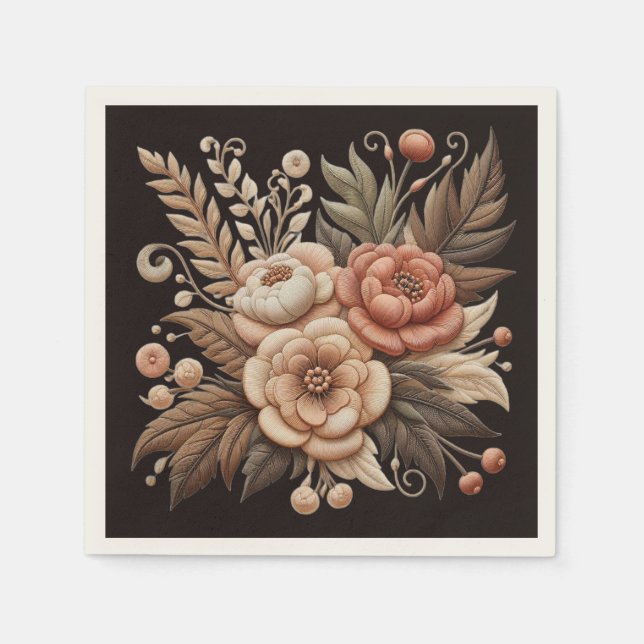 Guardanapo De Papel Country Western Flowers (Frente)