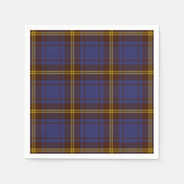 Guardanapo De Papel County Sligo Irish Tartan (Frente)