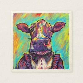 Guardanapo De Papel Cow Cocktail Napkins