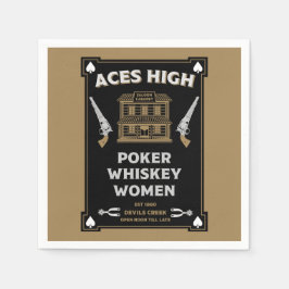 Guardanapo De Papel Cowboy American Frontier Saloon