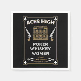 Guardanapo De Papel Cowboy American Frontier Saloon