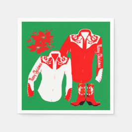Guardanapo De Papel Cowboy Cowgirl Rodeo Western Shirts Feliz Christm