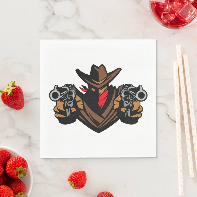 Guardanapo De Papel Cowboy Outlaw Napkins (Criador carregado)