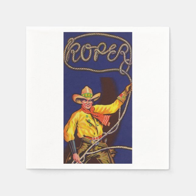 Guardanapo De Papel Cowboy Roper Paper Napkins (Frente)