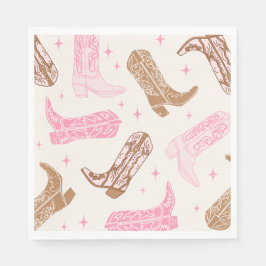 Guardanapo De Papel Cowgirl Boot Paper Party Napkins