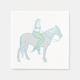 Guardanapo De Papel Cowgirl costeira