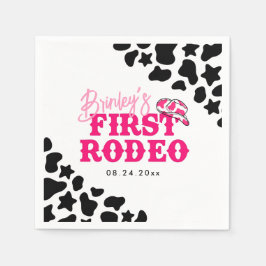Guardanapo De Papel Cowgirl Disco Pink First Rodeo