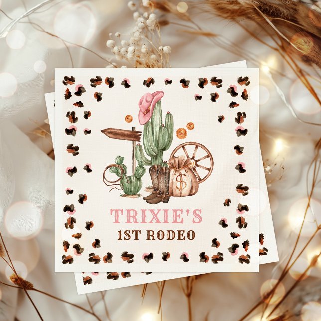 Guardanapo De Papel Cowgirl Wild West 1rua Rodeo Ranch Festa de aniver (Criador carregado)