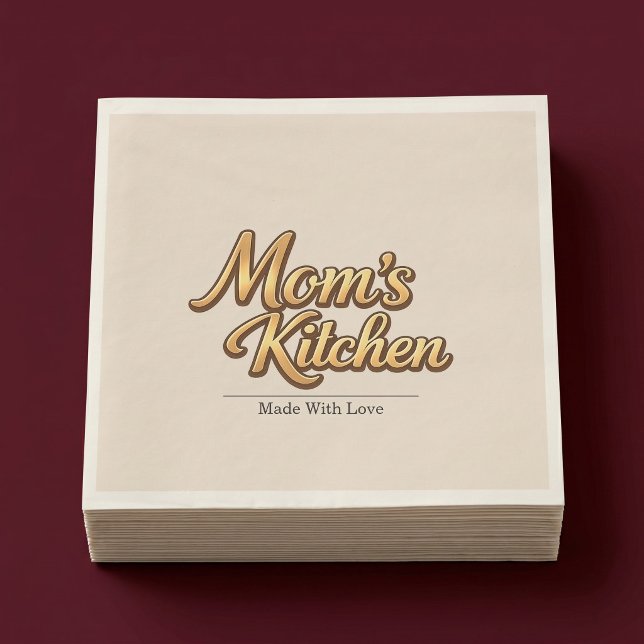 Guardanapo De Papel Cozinha da Mamãe Personalizada (Criador carregado)
