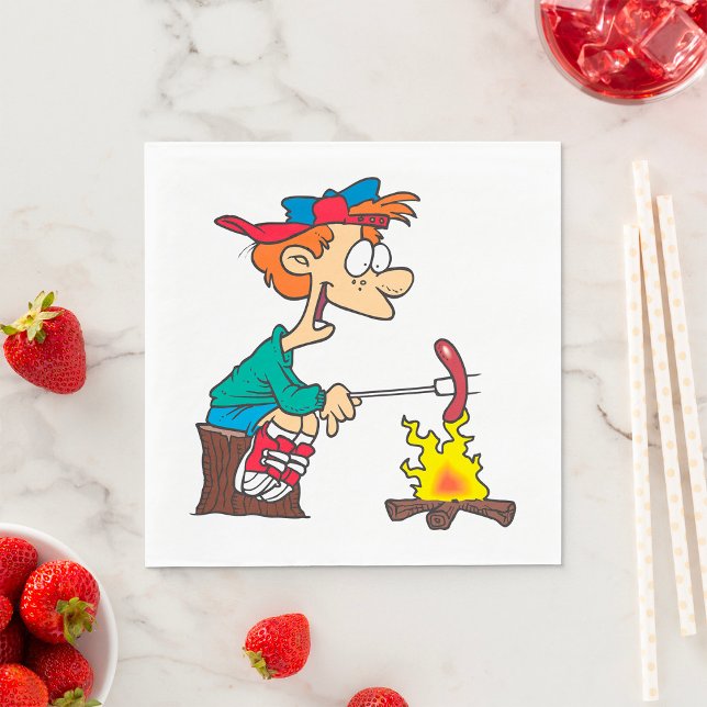 Guardanapo De Papel Cozinhar Em Um Fogo (Criador carregado)