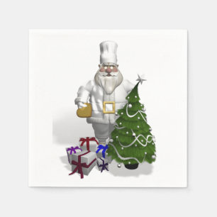 Guardanapo De Papel Cozinheiro chefe doce de Papai Noel