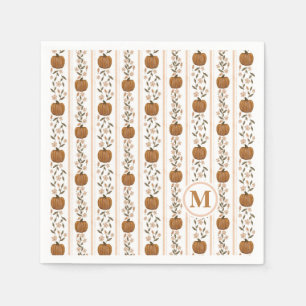 Guardanapo De Papel Cozy Ação de Graças Pumpkin Floral