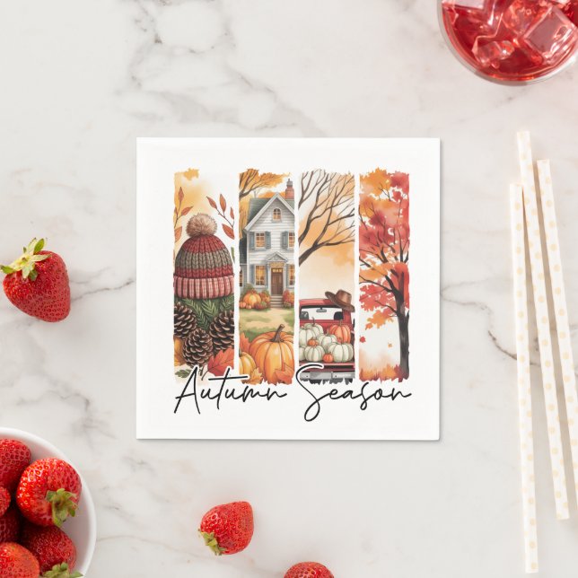 Guardanapo De Papel Cozy Autumn Season Brushstroke (Insitu)