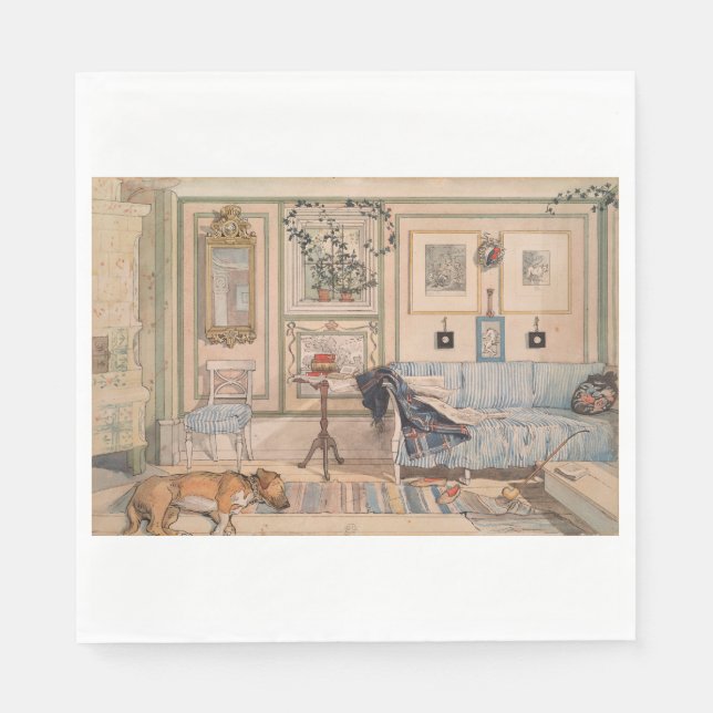 Guardanapo De Papel Cozy Corner (por Carl Larsson) (Frente)