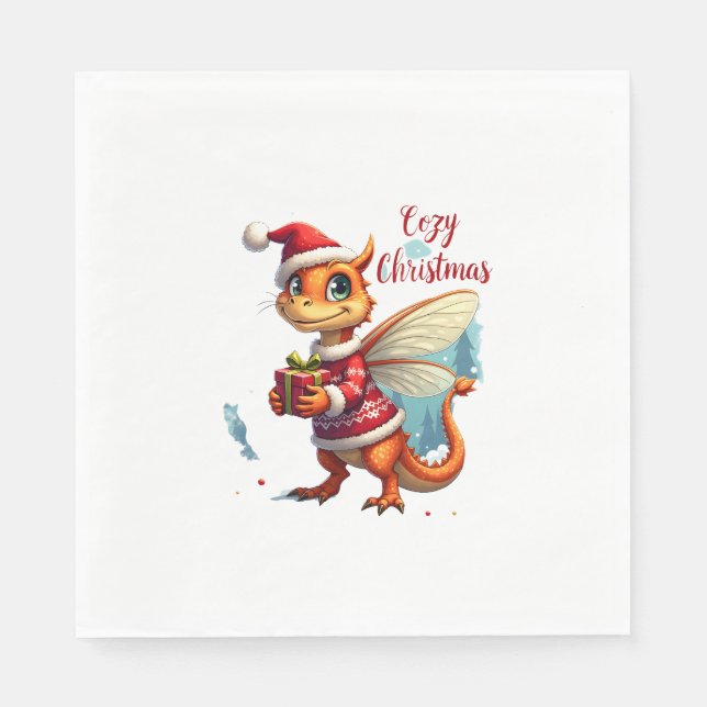 Guardanapo De Papel Cozy Dragonfly Natal (Frente)