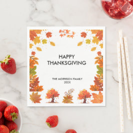 Guardanapo De Papel Cozy Fall Thanksgiving Dinner Party