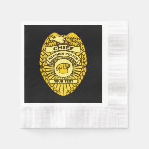 Guardanapo De Papel Crachá Da Polícia De Kitchen