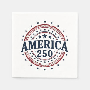 Guardanapo De Papel Crachá Vintage Patriótico América 250