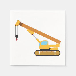 Guardanapo De Papel Crane Construction Truck