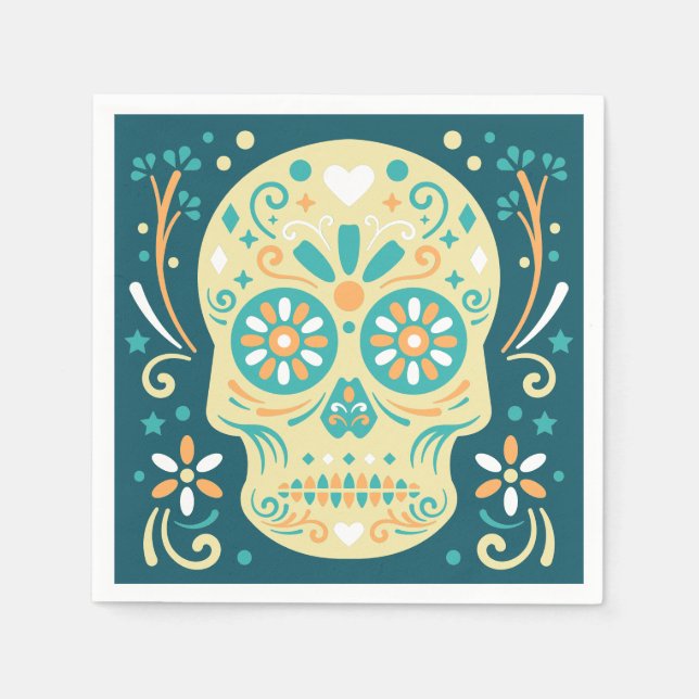 Guardanapo De Papel Crânio (Frente)