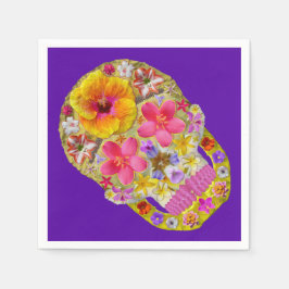 Guardanapo De Papel Crânio da Flor 4 - Tropical