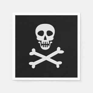Guardanapo De Papel Crânio e Crossbones