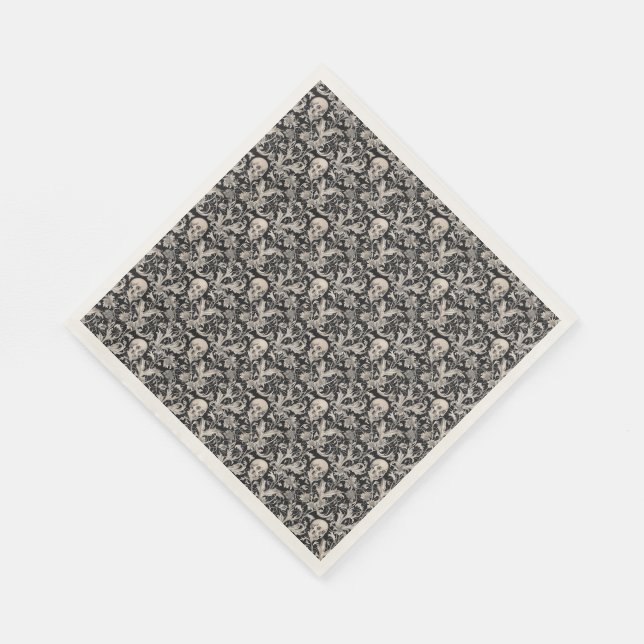 Guardanapo De Papel Crânios e vinha (Quina)